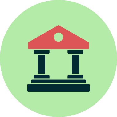 Müze. Web simgesi basit tasarım