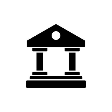 Müze. Web simgesi basit tasarım