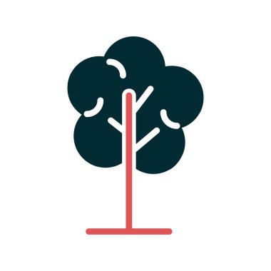 ağaç ağ simgesi, vektör illüstrasyonu