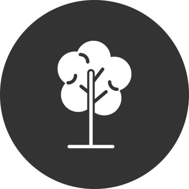 ağaç ağ simgesi, vektör illüstrasyonu