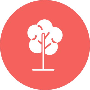 ağaç ağ simgesi, vektör illüstrasyonu