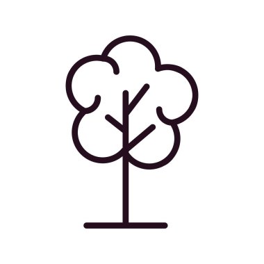 ağaç ağ simgesi, vektör illüstrasyonu