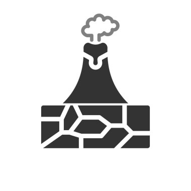 Modern volkan simgesinin vektör çizimi