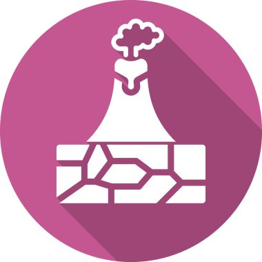 Modern volkan simgesinin vektör çizimi