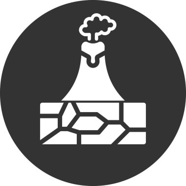 Modern volkan simgesinin vektör çizimi