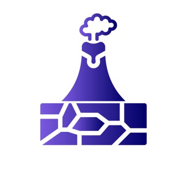 Modern volkan simgesinin vektör çizimi