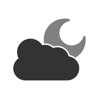 Gece simgesi, vektör çizimi