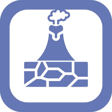 Modern volkan simgesinin vektör çizimi