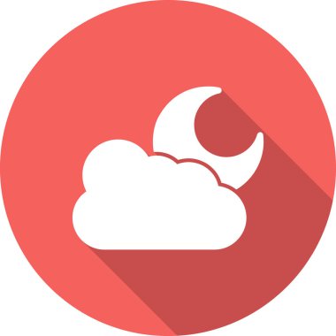 Gece simgesi, vektör çizimi