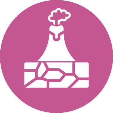 Modern volkan simgesinin vektör çizimi