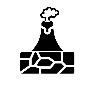 Modern volkan simgesinin vektör çizimi