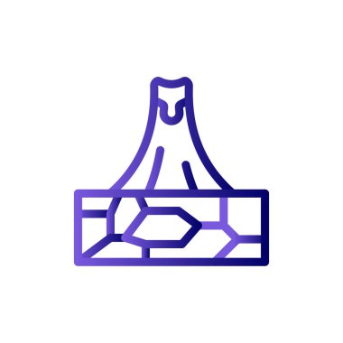 Modern volkan simgesinin vektör çizimi