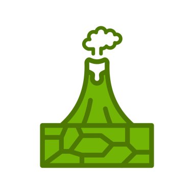 Modern volkan simgesinin vektör çizimi