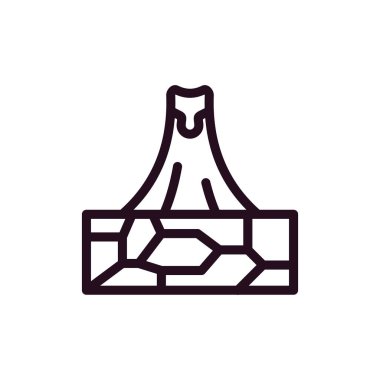 Modern volkan simgesinin vektör çizimi