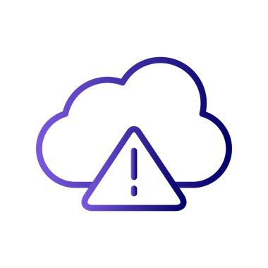 Uyarı simgesinin vektör illüstrasyonu