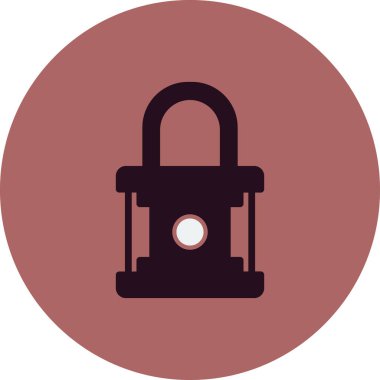 asma kilit ikon vektör çizimi