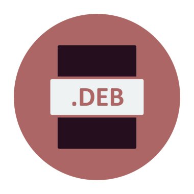 DEB dosya biçimi, vektör illüstrasyonu