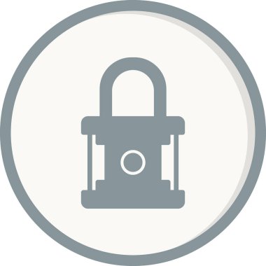 asma kilit ikon vektör çizimi