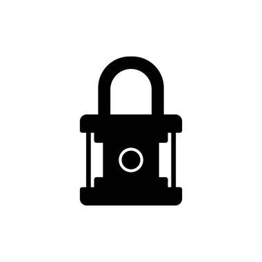 asma kilit ikon vektör çizimi