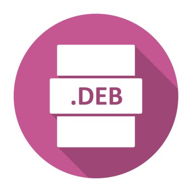 DEB dosya biçimi, vektör illüstrasyonu