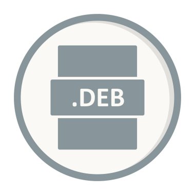 DEB dosya biçimi, vektör illüstrasyonu