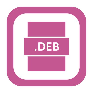 DEB dosya biçimi, vektör illüstrasyonu