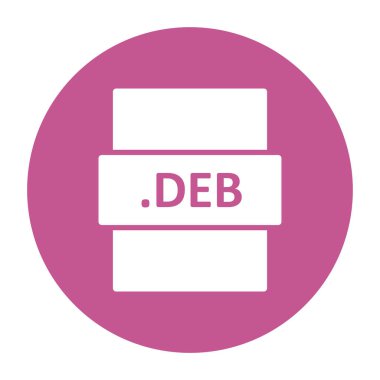 DEB dosya biçimi, vektör illüstrasyonu