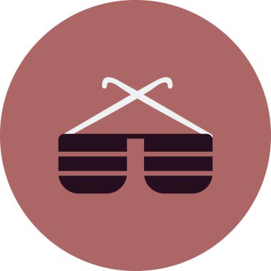 gözlük simgesi beyaz zemin üzerinde. vektör çizim.