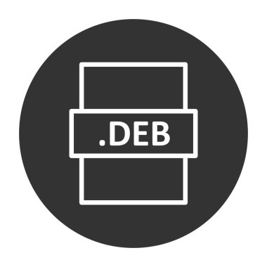 DEB dosya biçimi, vektör illüstrasyonu