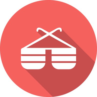 gözlük simgesi beyaz zemin üzerinde. vektör çizim.