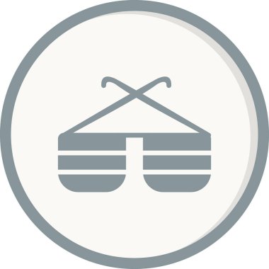 gözlük simgesi beyaz zemin üzerinde. vektör çizim.