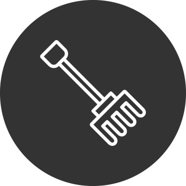 Pitchfork simgesi, vektör illüstrasyonu