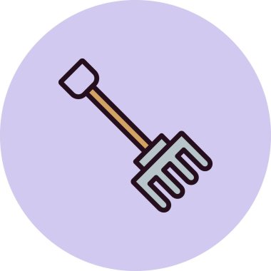 Pitchfork simgesi, vektör illüstrasyonu