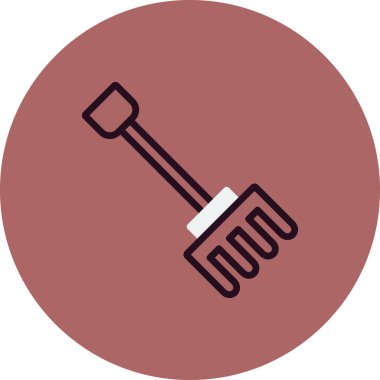 Pitchfork simgesi, vektör illüstrasyonu