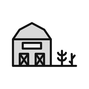 vector illustration of Barn icon