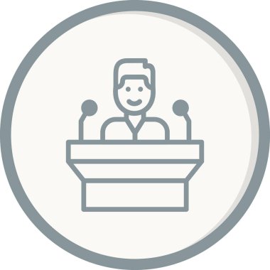 Topluluk Konuşan Modern Simgenin vektör çizimi