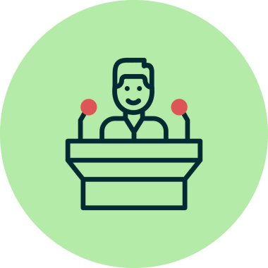 Topluluk Konuşan Modern Simgenin vektör çizimi