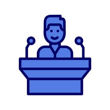 Topluluk Konuşan Modern Simgenin vektör çizimi