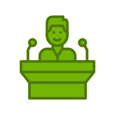 Topluluk Konuşan Modern Simgenin vektör çizimi