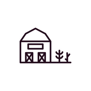 vector illustration of Barn icon