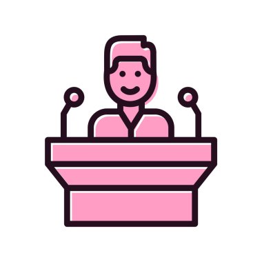 Topluluk Konuşan Modern Simgenin vektör çizimi