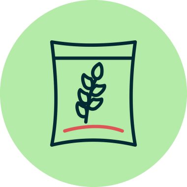 Benzersiz buğday vektörü simgesi