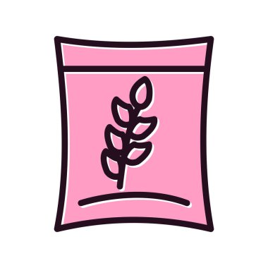 Benzersiz buğday vektörü simgesi