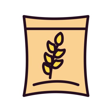 Benzersiz buğday vektörü simgesi