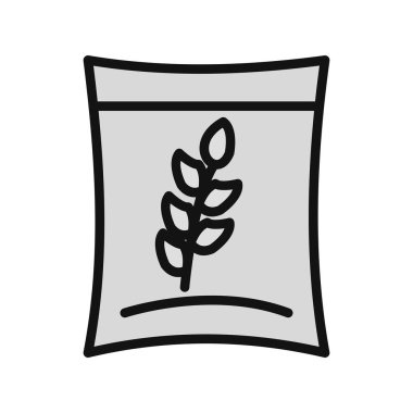 Benzersiz buğday vektörü simgesi