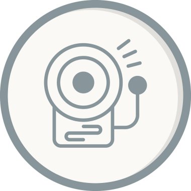 Okul zili. Web simgesi basit tasarım