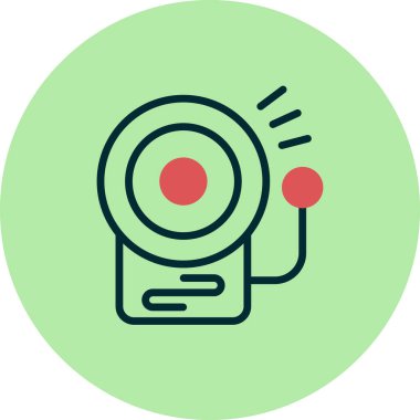 Okul zili. Web simgesi basit tasarım