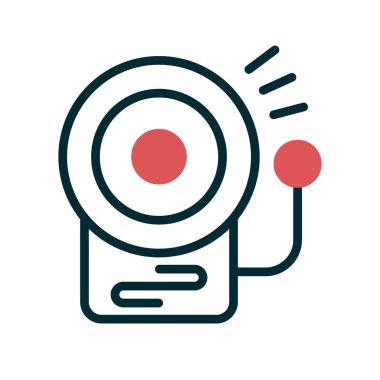 Okul zili. Web simgesi basit tasarım