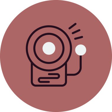 Okul zili. Web simgesi basit tasarım