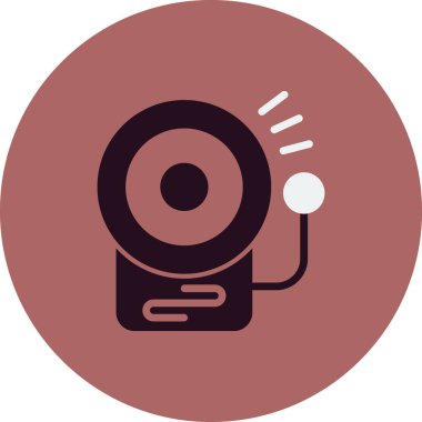 Okul zili. Web simgesi basit tasarım